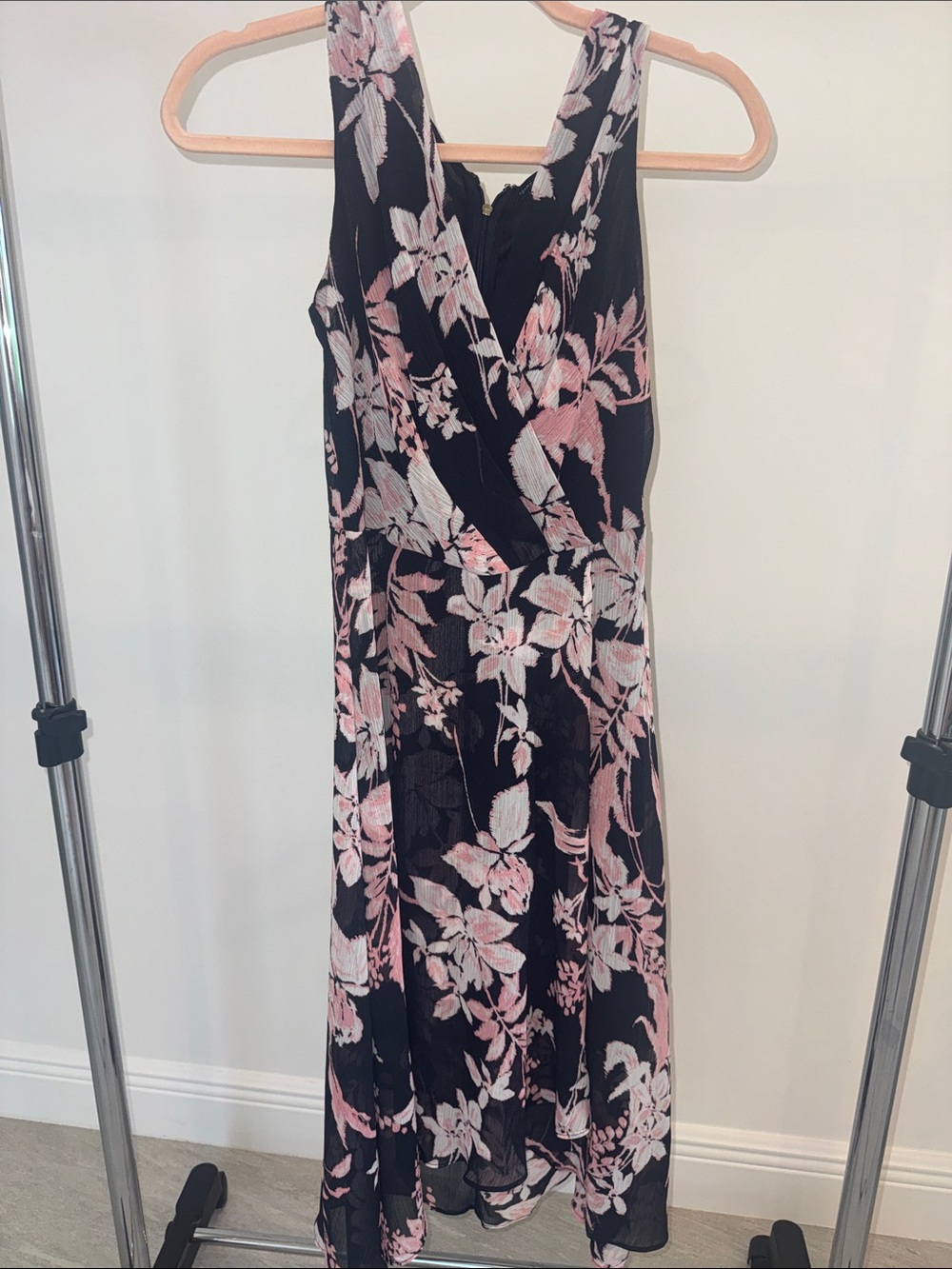 Tommy Hilfiger Dark Blue Dress with Pink Floral Print